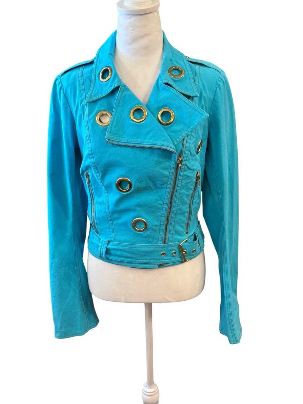 Betsey Johnson Y2K Era Sample MC Grommet Jacket Size 4